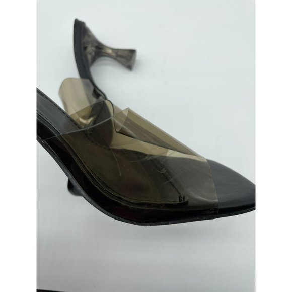 Superdown Jacey Heel Sandal in Black 8 Square Toe - Picture 8 of 9